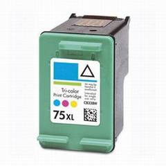 HP 75XL CB338WN REMANUFACTURED HIGH CAPACITY COLOR Inkjet Cartridge #75XL